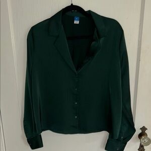 Old Navy Green Long Sleeve Button Down Shirt